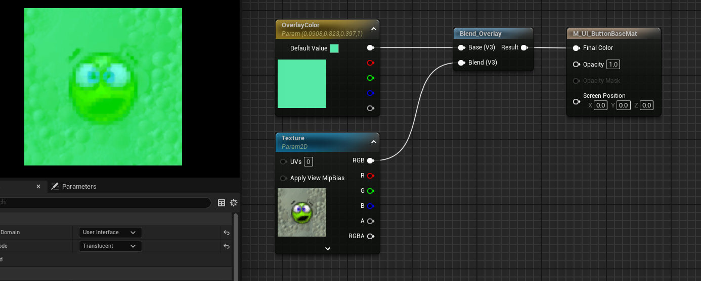 Unreal Engine Blend Overlay Node